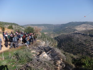 The valley east to the village. with the valleys to the north and to west it is a natural fort.