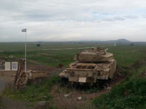 An Israeli Centurion Tank looking north.