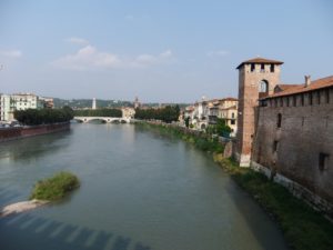 The Castelvecchio Bridge and the Castelvecchio in Verona.