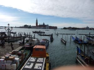 The end of the Grand Canal - a look over San Giorgio Maggiore