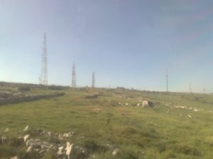 The post on top of Mount Ebal