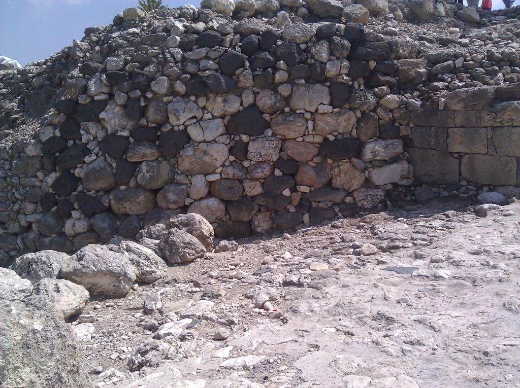 The Gate to the latest city. Each newer city was built on top of the older ruined city, that how the site became an hill. - Tel Meggido