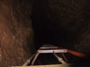 The third ladder - goes 20 meters down..