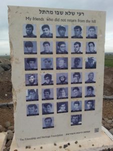 The Memorial for the soldiers that fought and died in the fight on this hill.