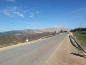 02072015-10 he view of Mount Hermon on the north of Golan Heights