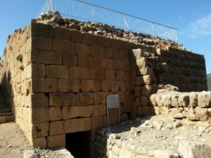 02072015-34 The Northern Tower - This tower was built in the northern part of the wall, overlooking the Guvta Wadi, and served for defense and observation purposes. - Nimrod Fortress