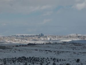 02222015-02 Looking North-East - Ramallah, North of Jerusalem. - Snow