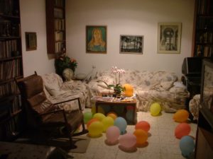 The house with the balloons 