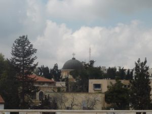 03192015-151 The view from Lev-Ram roof: The dome of the Ethiopian Church of the Ethiopian Orthodox Tewahedo Church