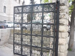 03192015-75 The gates of the main entrance to the Italian hospital.