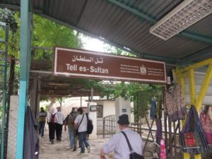 he entrance to Tel Jericho (as we call it, and as the blue sign from the Israeli regime) or Tel es-Sultan as they call it