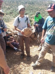 A "Bodeda", an ancient mortar used for graining during the Jewish Shmita time.