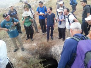 The first site, on top of the hill over Nili