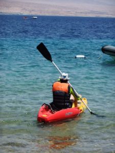 Kayaking In Eilat bay 