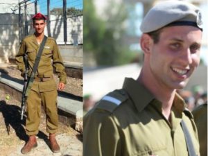 07202014-01s Second Lieutenant Bar Rahav (21), from Ramat Yishai and Sergeant Bnaya Rubel (20) from Holon. - Shujaiyeh
