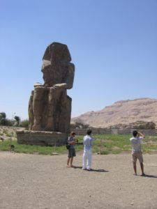 Luxor - A statue on  the west bank