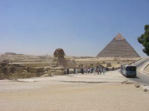 The Pyramids and Sphinx in Giza