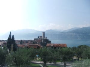 A castle on the shore of Lago di Garda