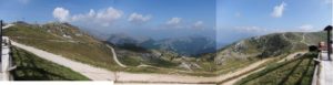 The view to the east of Monte Baldo