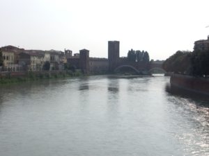 The Castelvecchio Bridge and the Castelvecchio in Verona.