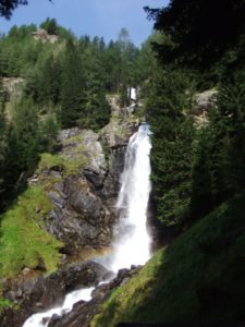 The lower fall at Val di Rabbi