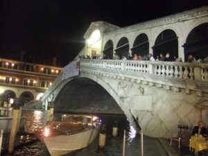 The Rialto and the Grand Canal at night - Ghetto