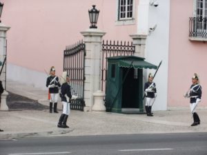 Soldiers at the palace