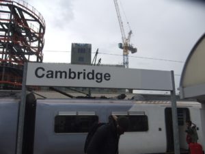 10042013-03 In a cold and rainy train station (someone directed me to the train to London... =/ ), but in the end I got to Cambridge.