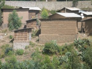 One way of building houses in Ethiopia: