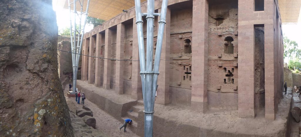 The first, and biggest church - Biete Medhane Alem (House of the Saviour of the World). - Monolithic Churches