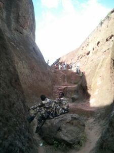 The tunnels between Biete Abba Libanos Church and Biete Amanuel Church (House of Emmanuel) - Monolithic Churches