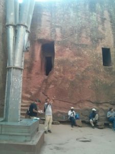 Biete Amanuel Church (House of Emmanuel) from the inner court - Monolithic Churches