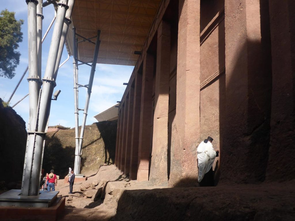 The first, and biggest church - Biete Medhane Alem (House of the Saviour of the World). - Monolithic Churches