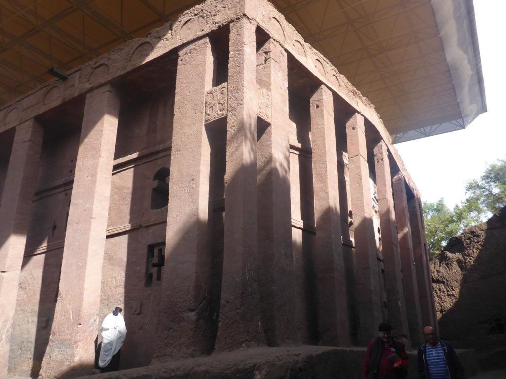 The first, and biggest church - Biete Medhane Alem (House of the Saviour of the World). - Monolithic Churches