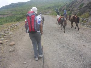 Atzva and he horses owners that tried to convince us to hire them. - Semien Mountains