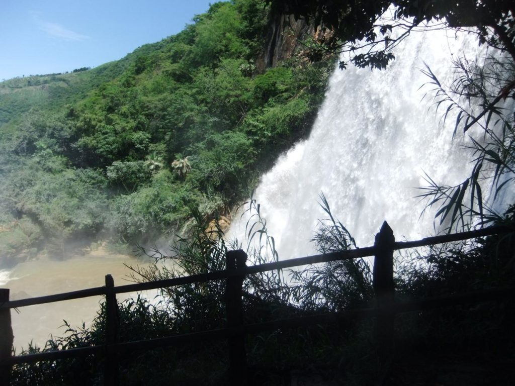 The top view point in the Chiflon waterfall site (around 1000 steps up...), the view from it the last waterfall