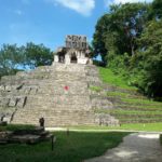 Palenque -   Temple of the cross - The building is one of the loftiest in the site.
