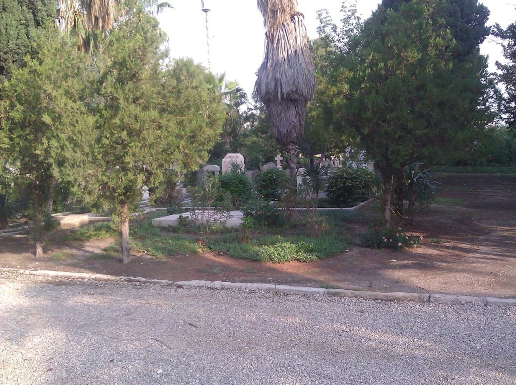 The Templers cemetery. There are no longer Templers in Israel, the Templers community of USA and Australia finance the maintenance of the cemetery.