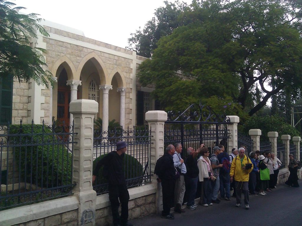 Some of the houses of lower part of the Bahá'í World Center. - Haifa in the Ottoman time.