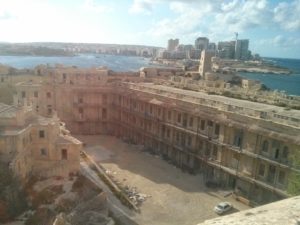 Fort Elmo from the inside and a look to the bay.