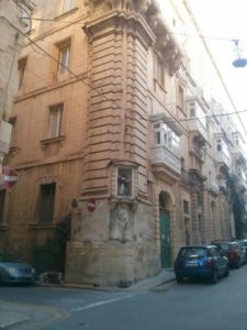    Religious icons in the walls of buildings