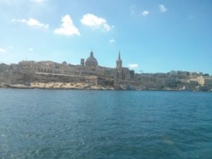 Valletta from the bay - Comino