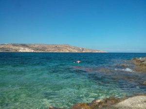 Instead of packing ourselves with the rest of the tourists we just walked to the other side and found a small nice place to sit and relax - Comino