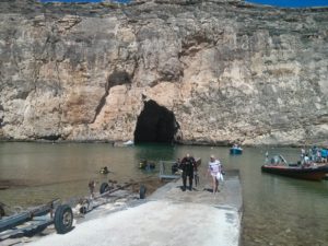 The cave connecting the inland sea to the Mediterranean sea