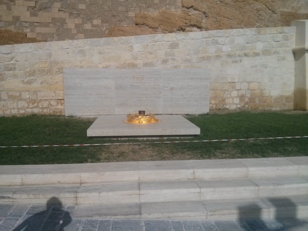   Memorials in the entrance to the citadel