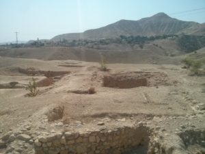 The swimming pools, and bathing houses built by John Jannaeus - of Hasmonean royal family