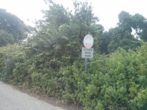 ... and the sign saying Entrance to allowed vehicles, first clue only you are getting closer to the border - Windows of time