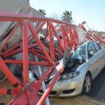 Crane collapse in 2017 February in Bat-Yam