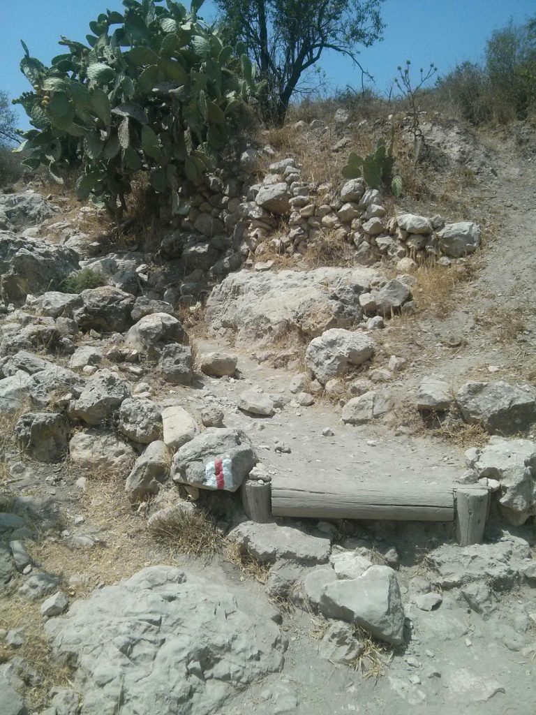 Climbing up to the ruins