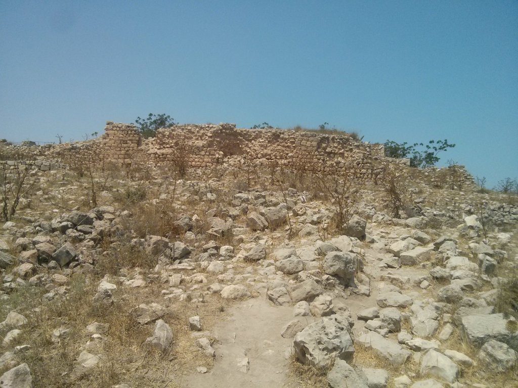 Climbing up to the ruins